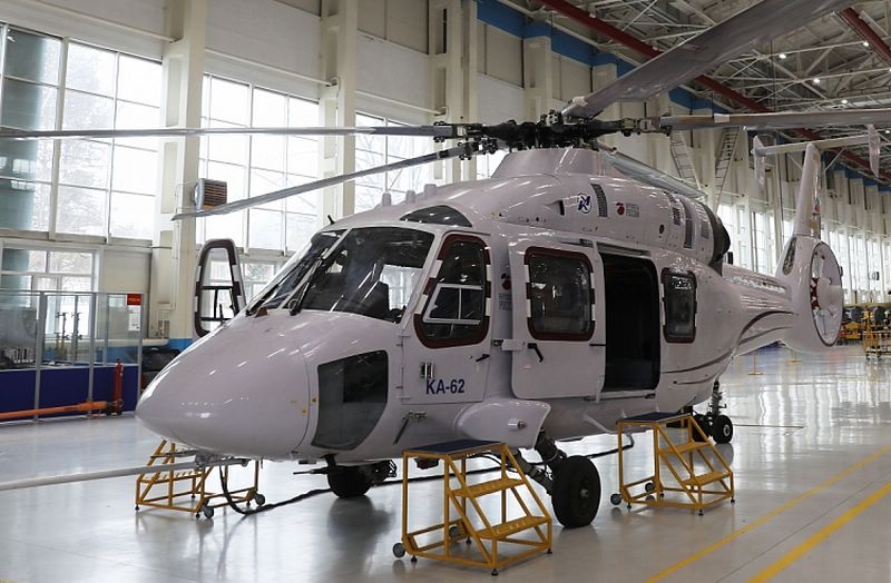 该工厂开始生产Ka-62直升机在滨海边疆区