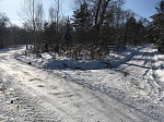 На городском кладбище дороги очищены от снега