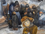 В школе искусств оформлена выставка работ учащихся «Война. Ленинград. Блокада»