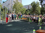 Презентация спортивной площадки, установленной по программе «1000 дворов Приморья», состоялась 17 сентября во дворе дома № 12а по ул. Ленинской