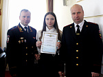 Школьница из Арсеньева получила награду из рук главного полицейского Приморского края