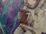 В преддверии празднования Дня космонавтики в Детской школе искусств организована выставка рисунков, посвященная космосу