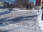 Территории городских памятников очищены от снега