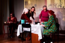 Члены общества слепых – участники краевого творческого проекта «Литературный театр» 
