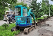 Начался ремонт тротуара по ул. Жуковского