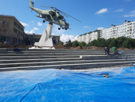 Продолжается реконструкция площади ДК «Прогресс» 