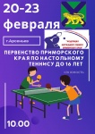 Краевые соревнования по настольному теннису в г.Арсеньеве 