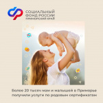 Более 20 тысяч мам и малышей в Приморье получили услуги по родовым сертификатам