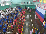 Флешмоб "Триколор" состоялся сегодня в спортивной школе "Юность"