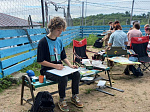 Юные художники – участники краевого пленэра-конкурса «Приморское лето 2023»