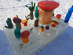 Участники конкурса ледяных фигур представили свое творчество   