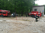 Пожарные города Арсеньева провели тактико-специальные учения в Центре туризма и отдыха «Салют»