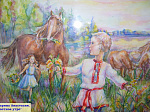 В детской школе искусств идет выставка работ учащихся  «Весна. Детство. Счастье»