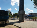 Завершается первый этап благоустройства сквера в честь 25-летия г. Арсеньева возле физкультурно-спортивного центра «Полет»