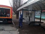В Арсеньеве идет обработка автобусных остановок 