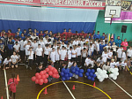 Флешмоб "Триколор" состоялся сегодня в спортивной школе "Юность"