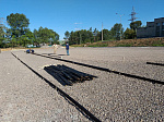Спортивная площадка на территории сквера в честь 25-летия г. Арсеньева готовится к бетонированию