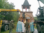 На территории танковой части № 42718 состоялась церемония освящения и установления купола деревянного храма во имя святого Димитрия Солунского