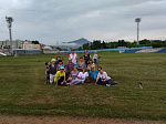 На стадионе «Восток» проходят занятия по скандинавской ходьбе в рамках проекта «Активное долголетие»