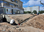 Продолжается реконструкция площади ДК «Прогресс» 