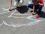 Дети приняли участие в акции «Я рисую солнце»
