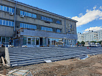 Благоустройство площади ДК «Прогресс» близится к завершению 
